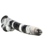 Black and White PVC Realistic Dildo 05