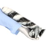 Black and White PVC Realistic Dildo 05 - Image 3