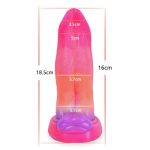 Luminous Silicone Dildo -Vibration Tongue