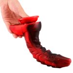 Magic Dragon Silica Gel Colorful Dildo - Fire - Image 3