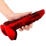 Magic Dragon Silica Gel Colorful Dildo - Fire - Image 5