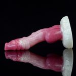 White Base pEACH Silica Gel Dildo - 07 - Image 2
