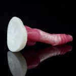 White Base pEACH Silica Gel Dildo - 07 - Image 3