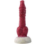 White Base Hellfire Silica Gel Dildo - 07 - Image 7