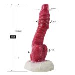 White Base Hellfire Silica Gel Dildo - 07 - Image 10