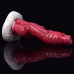 White Base Hellfire Silica Gel Dildo - 07 - Image 2