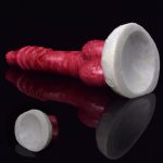 White Base Hellfire Silica Gel Dildo - 07 - Image 3