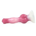 White Base Peach Silica Gel Dildo - 08 - Image 11