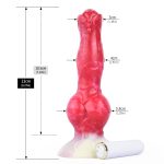 Dog Knot Werewolf Silicone Vibration Dildo - Image 3
