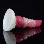 White Base Peach Silica Gel Dildo - 10 - Image 8