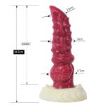 White Base Hellfire Silica Gel Dildo - 10 - Image 2