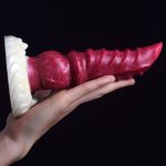 White Base Hellfire Silica Gel Dildo - 10 - Image 3