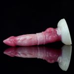 White Base Peach Silica Gel Dildo - 11 - Image 9