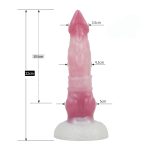 White Base Peach Silica Gel Dildo - 11 - Image 11