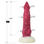 White Base Hellfire Silica Gel Dildo - 11 - Image 2