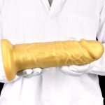Liquid Silicone Eggless Dildo -Golden - Image 5