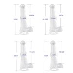 Clear Horse Dildos with Suction Cup