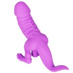 Dinosaur Silicone Dildo - Purple - Image 4