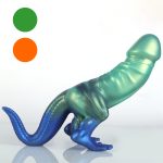 Dinosaur Silicone Dildo - Colorful - Image 6