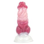 White Base Peach Silica Gel Dildo - 12 - Image 6
