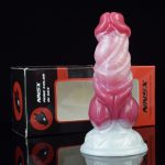 White Base Peach Silica Gel Dildo - 12 - Image 8