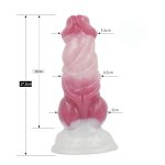 White Base Peach Silica Gel Dildo - 12 - Image 10