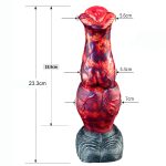 Dragon Color Silicone Dildo - 02 - Image 4