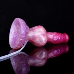 Ejaculating Peachy Colorful Realistic Dildo- 10 - Image 5