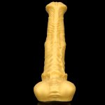 Big Golden Thick Horse Penis Dildo - Image 10