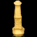 Big Golden Thick Horse Penis Dildo - Image 11