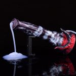 Squirting Alien Beast Night Elf 9.3" Dildo - A - Image 7