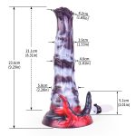 Squirting Alien Beast Night Elf 9.3" Dildo - A - Image 2