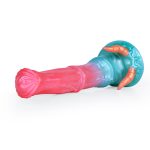 Alien Beast Cyan Rainbow 9.3" Dildo - A - Image 5