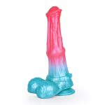 Alien Beast Cyan Rainbow 9.3" Dildo - B - Image 6