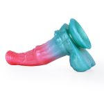 Alien Beast Cyan Rainbow 9.3" Dildo - B - Image 8