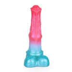 Alien Beast Cyan Rainbow 9.3" Dildo - B - Image 11