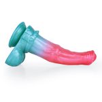 Alien Beast Cyan Rainbow 9.3" Dildo - B - Image 2