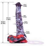 Squirting Alien Beast Night Elf 9.7" Dildo - C