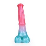 Alien Beast Cyan Rainbow 9.7" Dildo - C - Image 11