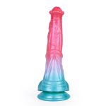 Alien Beast Cyan Rainbow 9.7" Dildo - C - Image 12