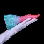 Alien Beast Cyan Rainbow 8.2" Dildo - D - Image 8