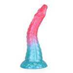 Alien Beast Cyan Rainbow 9.8" Dildo - E - Image 6