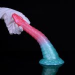 Alien Beast Cyan Rainbow 9.8" Dildo - E - Image 10