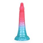 Alien Beast Cyan Rainbow 9.8" Dildo - E - Image 11