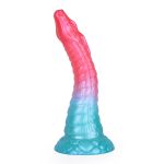 Alien Beast Cyan Rainbow 9.8" Dildo - E - Image 12