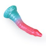 Alien Beast Cyan Rainbow 9.8" Dildo - E - Image 3
