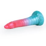 Alien Beast Cyan Rainbow 9.8" Dildo - E - Image 4