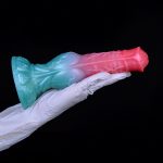 Alien Beast Cyan Rainbow 8.5" Dildo - F - Image 8