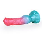 Alien Beast Cyan Rainbow 8.5" Dildo - F - Image 2