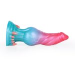 Alien Beast Cyan Rainbow 7.3" Dildo - G - Image 2